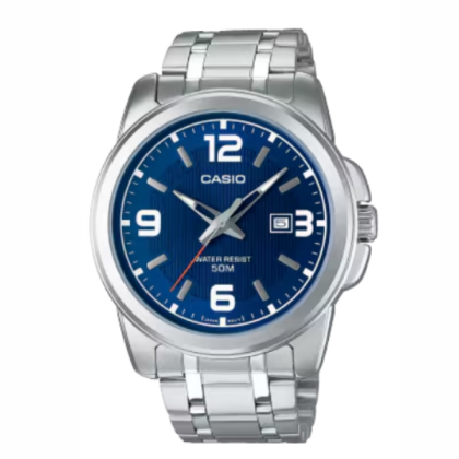 Casio General MTP-1314D-2AV Silver Stainless Steel Band Men Watch 
